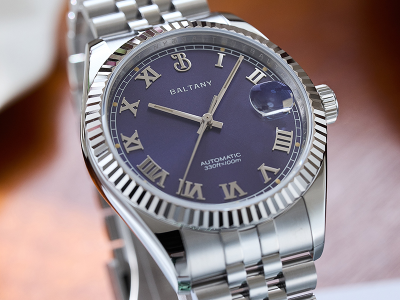 Baltany FluteDate Roman Watch - Image 7